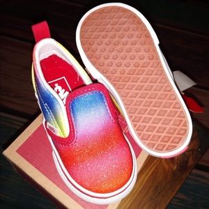 Kids Van sneakers BRAND NEW glitter color